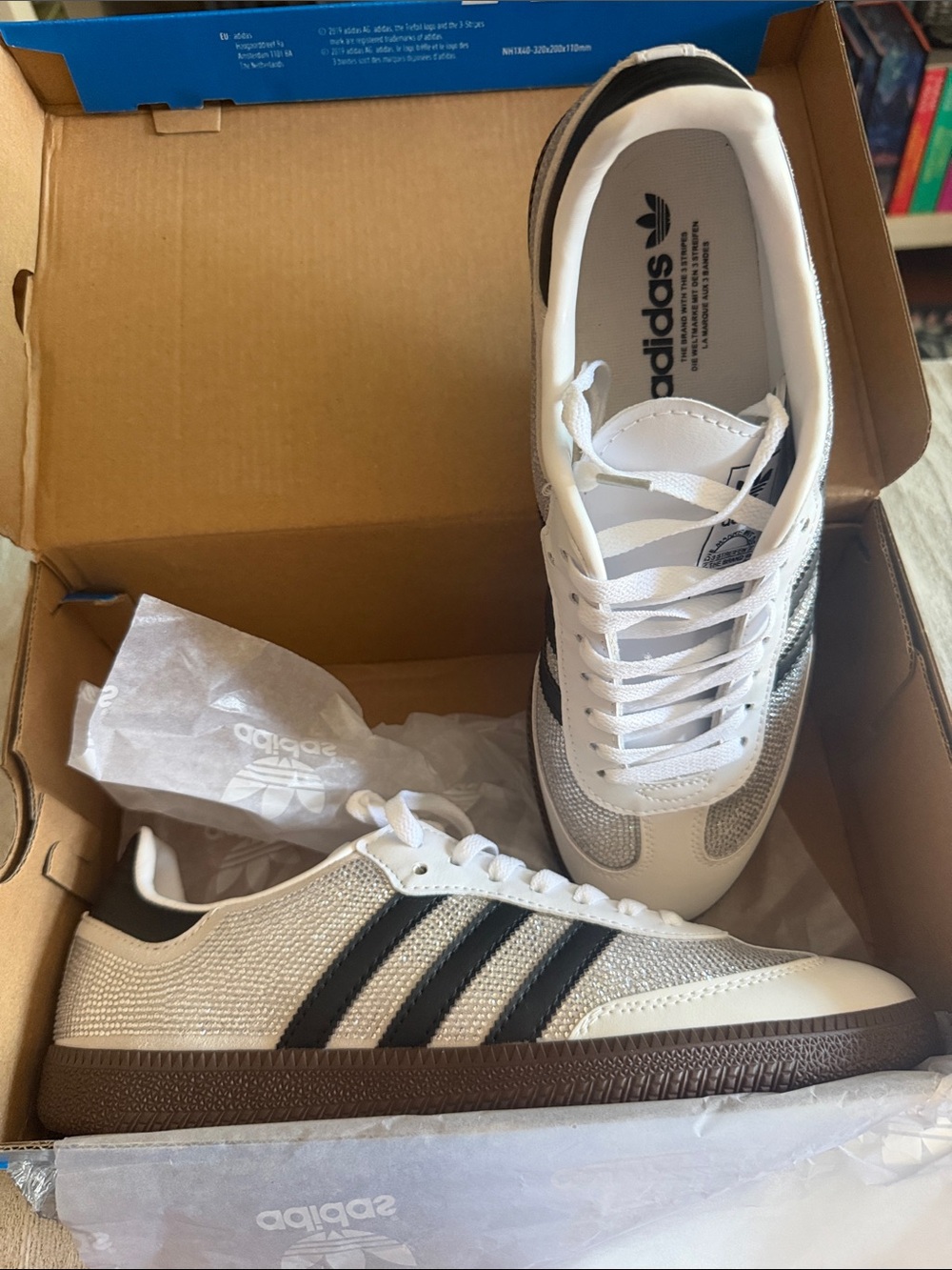 adidas White Black Brown Sneakers - Picture 3 of 11